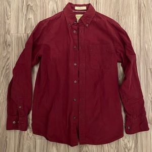 Sonoma size small, long sleeve, red shirt.